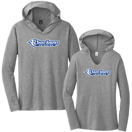 Tri-Blend Long Sleeve HOODED Tee