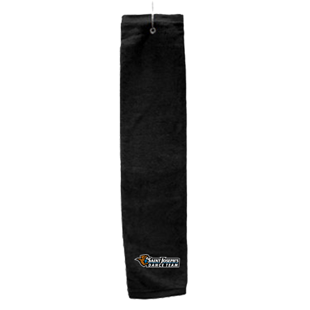 BLACK Deluxe Golf Towel with Hook