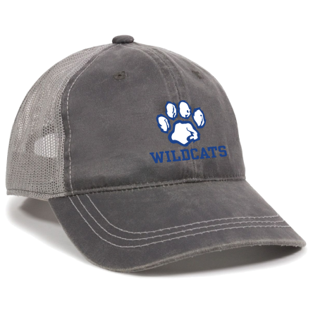 CHARCOAL/GREY Weathered Trucker Cap