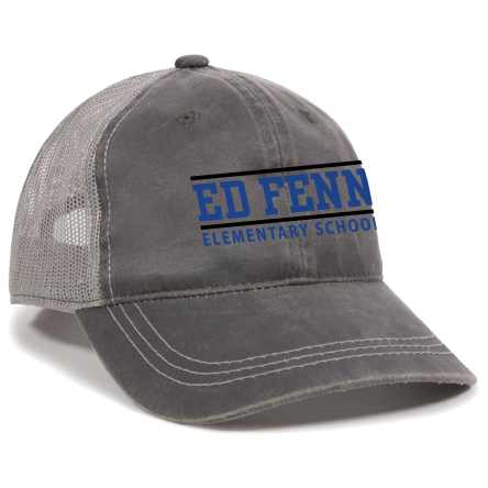 CHARCOAL/GREY Weathered Trucker Cap