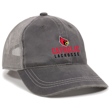 CHARCOAL/GREY Weathered Trucker Cap