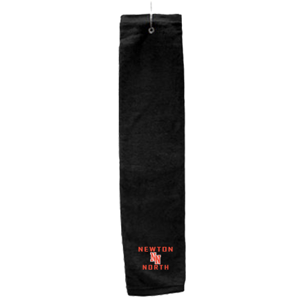 BLACK Deluxe Golf Towel with Hook