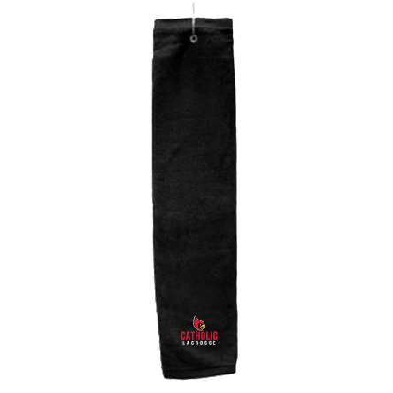 BLACK Deluxe Golf Towel with Hook