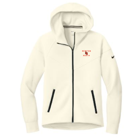 NIKE WOMEN&#039;S Tech Fleece Full-Zip Ivory HOODIE