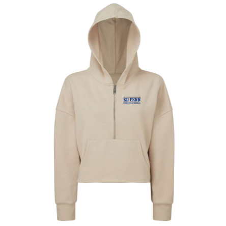 Women's Alice CROPPED 1/2 ZIP HOODED SWEATSHIRT
