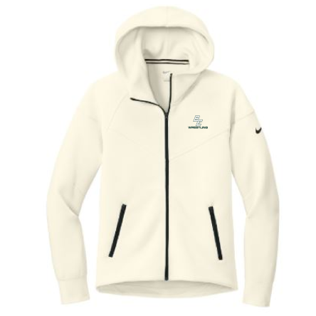 NIKE WOMEN&#039;S Tech Fleece Full-Zip Ivory HOODIE