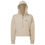Women’s Alice CROPPED 1/2 ZIP HOODED SWEATSHIRT