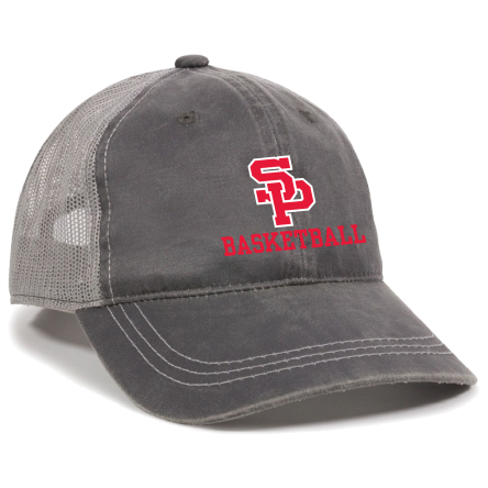 CHARCOAL/GREY Weathered Trucker Cap