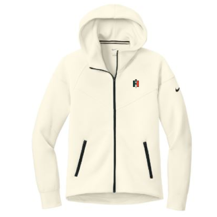 NIKE WOMEN&#039;S Tech Fleece Full-Zip Ivory HOODIE