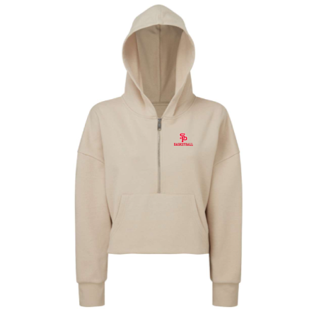 Women&#039;s Alice CROPPED 1/2 ZIP HOODED SWEATSHIRT