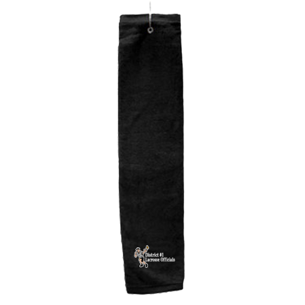 BLACK Deluxe Golf Towel with Hook