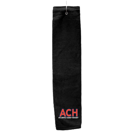 BLACK Deluxe Golf Towel with Hook