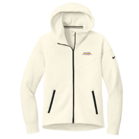 NIKE WOMEN&#039;S Tech Fleece Full-Zip Ivory HOODIE