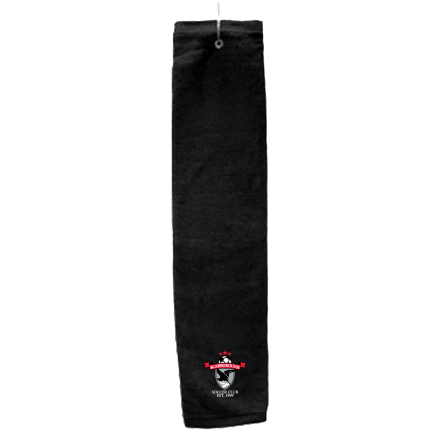 BLACK Deluxe Golf Towel with Hook