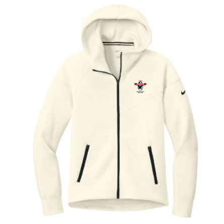 NIKE WOMEN&#039;S Tech Fleece Full-Zip Ivory HOODIE