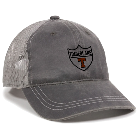 CHARCOAL/GREY Weathered Trucker Cap