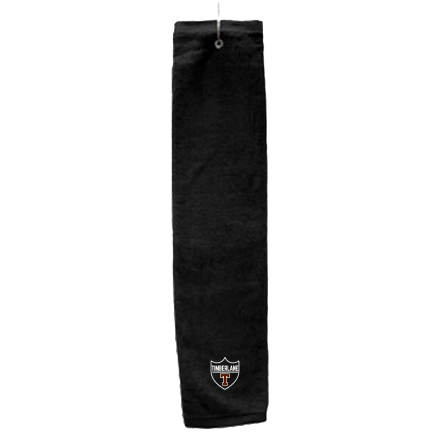 BLACK Deluxe Golf Towel with Hook