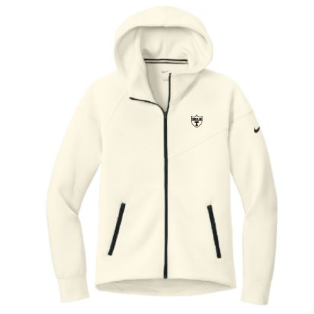 NIKE WOMEN&#039;S Tech Fleece Full-Zip Ivory HOODIE