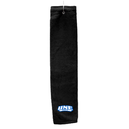 BLACK Deluxe Golf Towel with Hook