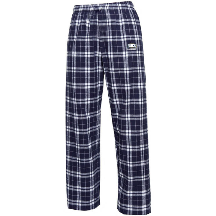 Navy and Silver Flannel Pant