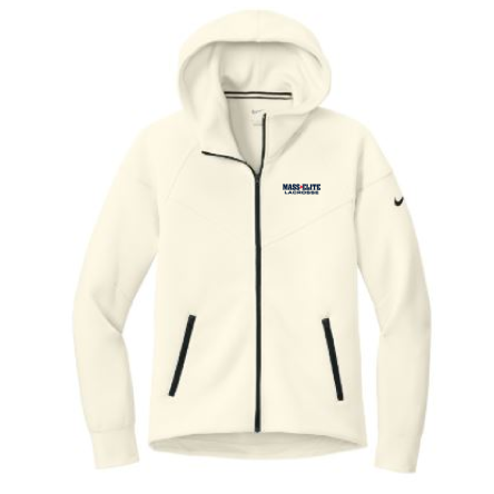 NIKE WOMEN&#039;S Tech Fleece Full-Zip Ivory HOODIE