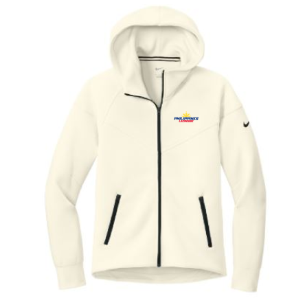 NIKE WOMEN&#039;S Tech Fleece Full-Zip Ivory HOODIE