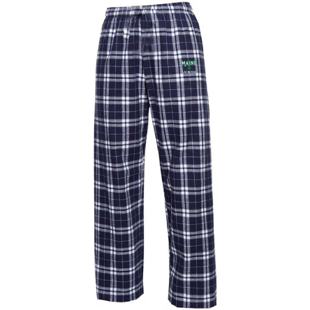 Navy and Silver Flannel Pant