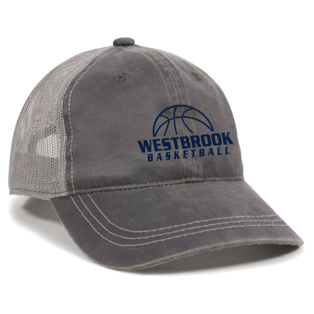 CHARCOAL/GREY Weathered Trucker Cap