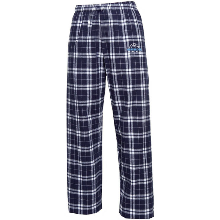 Navy and Silver Flannel Pant