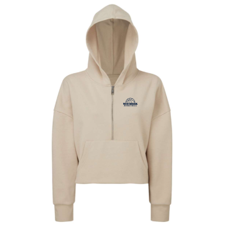 Women's Alice CROPPED 1/2 ZIP HOODED SWEATSHIRT