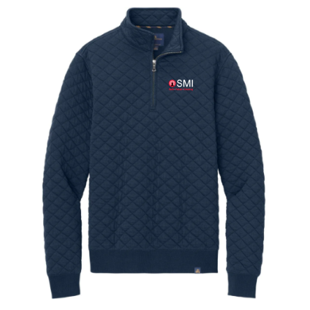 BROOKS BROTHERS Diamond Quilt 1/4-Zip PULLOVER