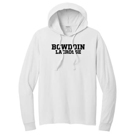 WHITE GARMENT-DYED Pullover HOODED Tee