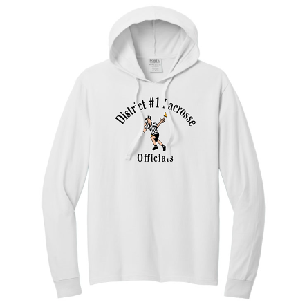 WHITE GARMENT-DYED Pullover HOODED Tee