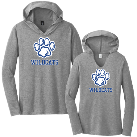 Tri-Blend Long Sleeve HOODED Tee