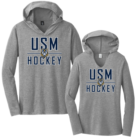 Tri-Blend Long Sleeve HOODED Tee