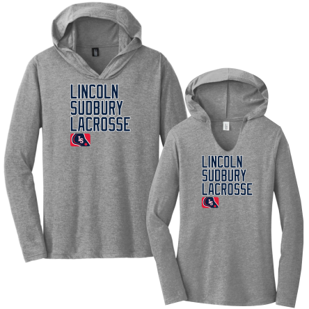 Tri-Blend Long Sleeve HOODED Tee