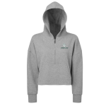 Women’s Alice CROPPED 1/2 ZIP HOODED SWEATSHIRT