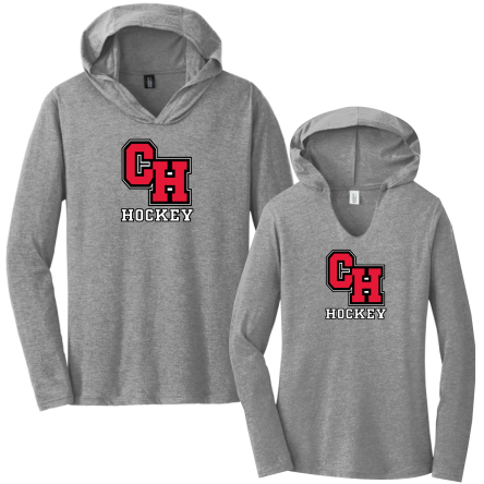 Tri-Blend Long Sleeve HOODED Tee