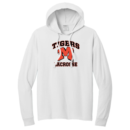 WHITE GARMENT-DYED Pullover HOODED Tee