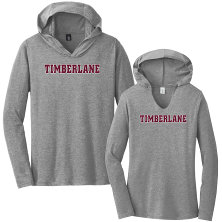 Tri-Blend Long Sleeve HOODED Tee