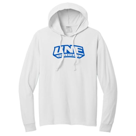 WHITE GARMENT-DYED Pullover HOODED Tee