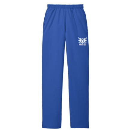 Classic ROYAL BLUE Open Bottom SWEATPANTS