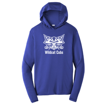 Classic ROYAL BLUE PERFORMANCE HOODED Long Sleeve Tee