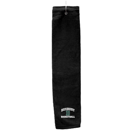 BLACK Deluxe Golf Towel with Hook