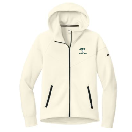 NIKE WOMEN'S Tech Fleece Full-Zip Ivory HOODIE