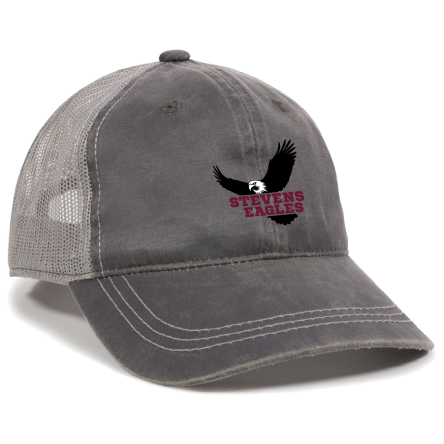 CHARCOAL/GREY Weathered Trucker Cap