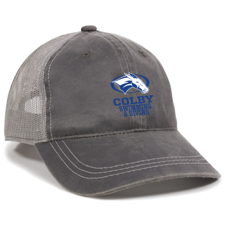 CHARCOAL/GREY Weathered Trucker Cap