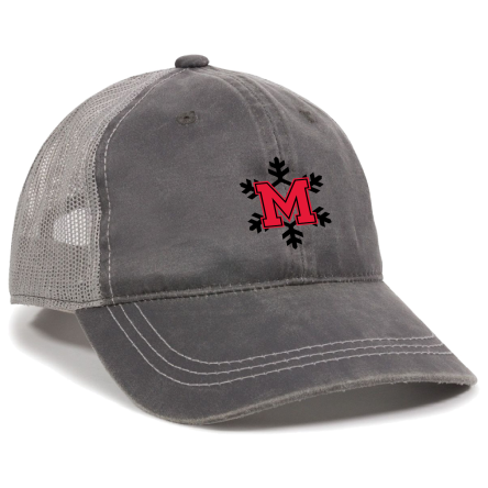 CHARCOAL/GREY Weathered Trucker Cap