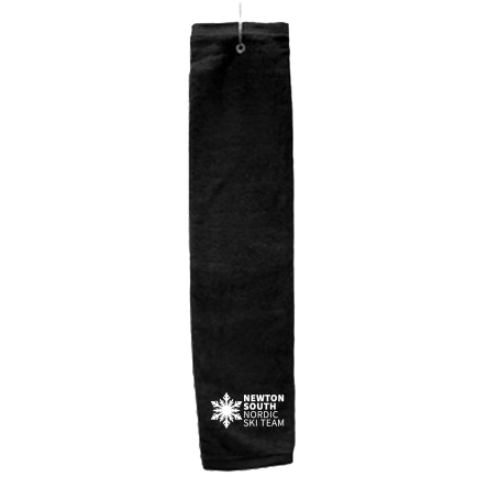 BLACK Deluxe Golf Towel with Hook