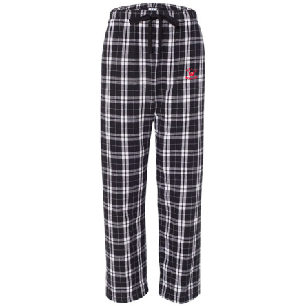 Black and White Flannel Pant